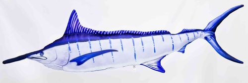 Blauer Marlin - Kissen 118cm lang